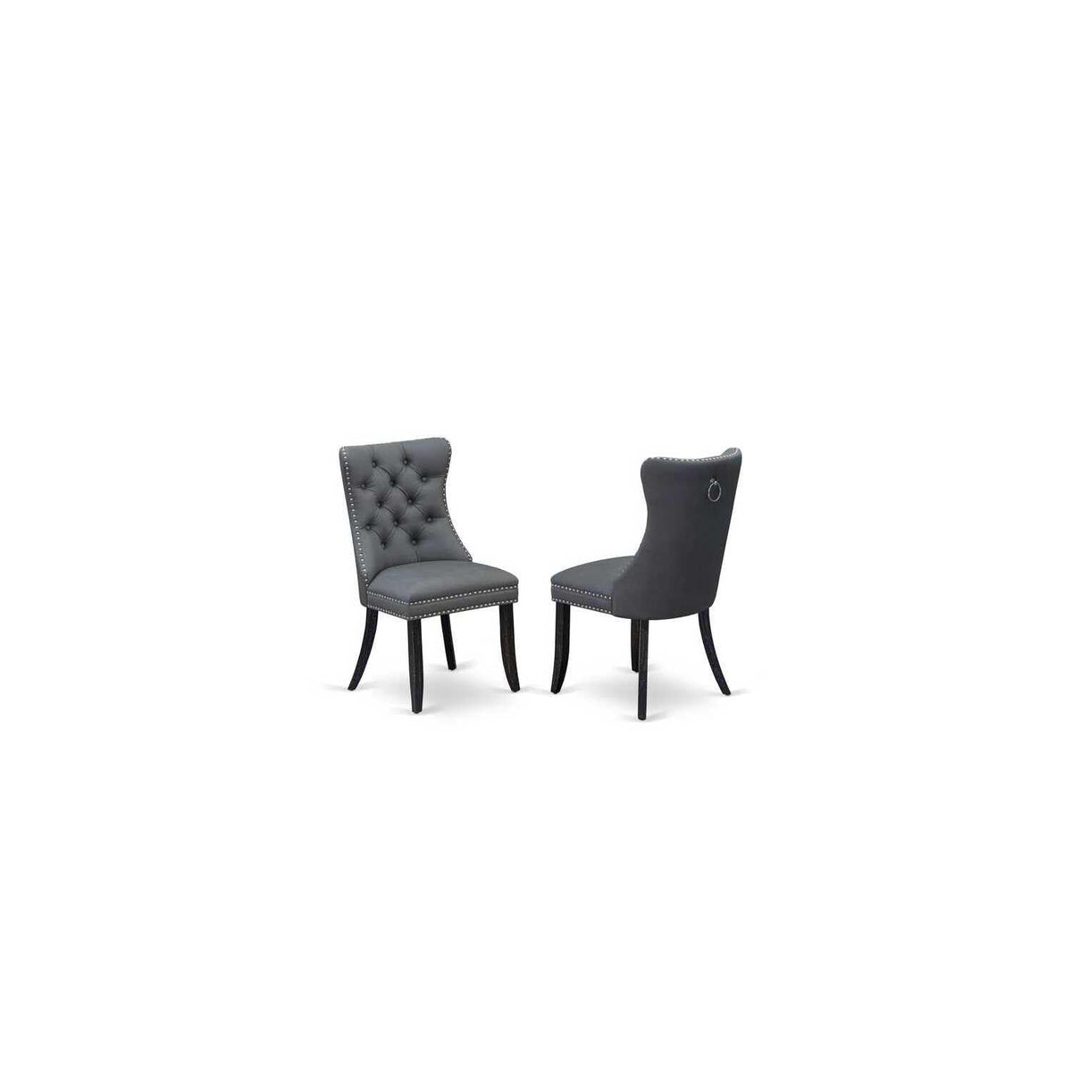 9 Piece Dining Table Set with 8 Faux Leather Chairs F3871
