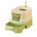 Enclosed Top-Entry Cat Litter Box with Scoop A348
