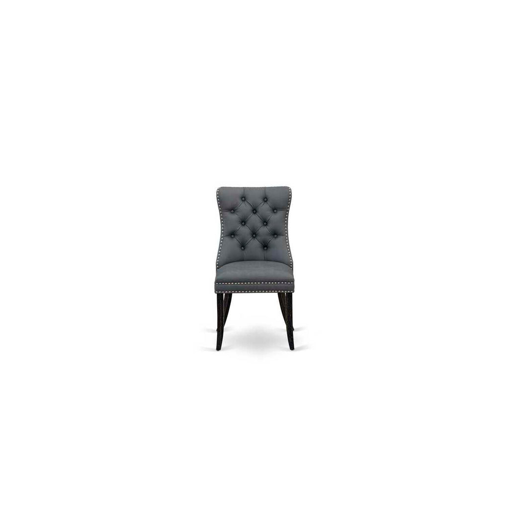 9 Piece Dining Table Set with 8 Faux Leather Chairs F3871