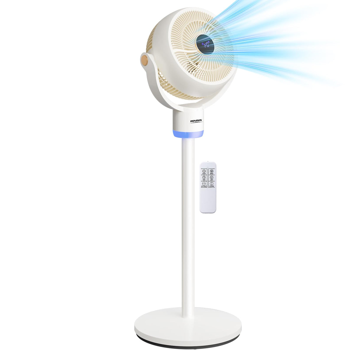 White Oscillating Pedestal Fan I8357