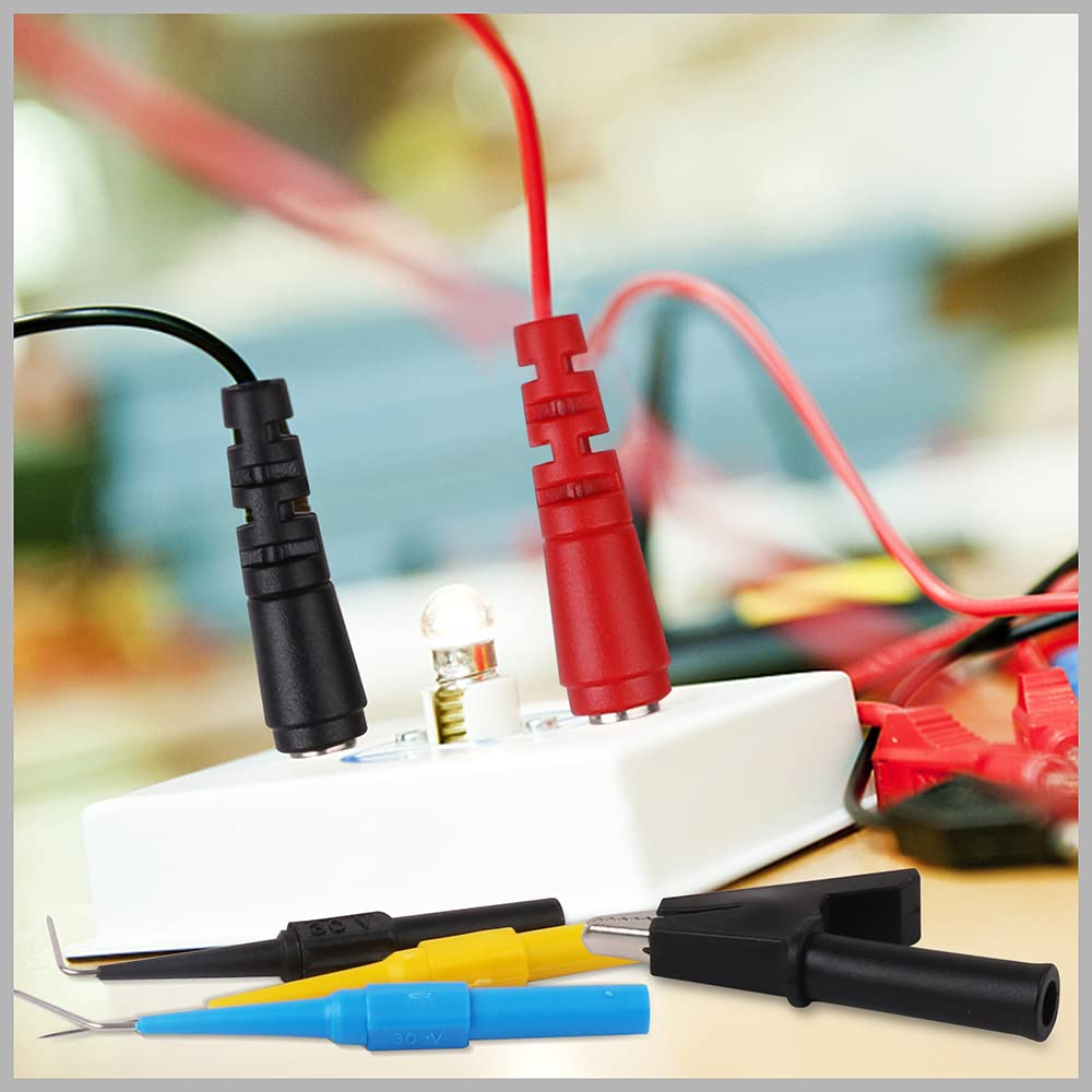 22 Pc Back Probe Pin Kit with 5 Colors Silicone Wires D71235
