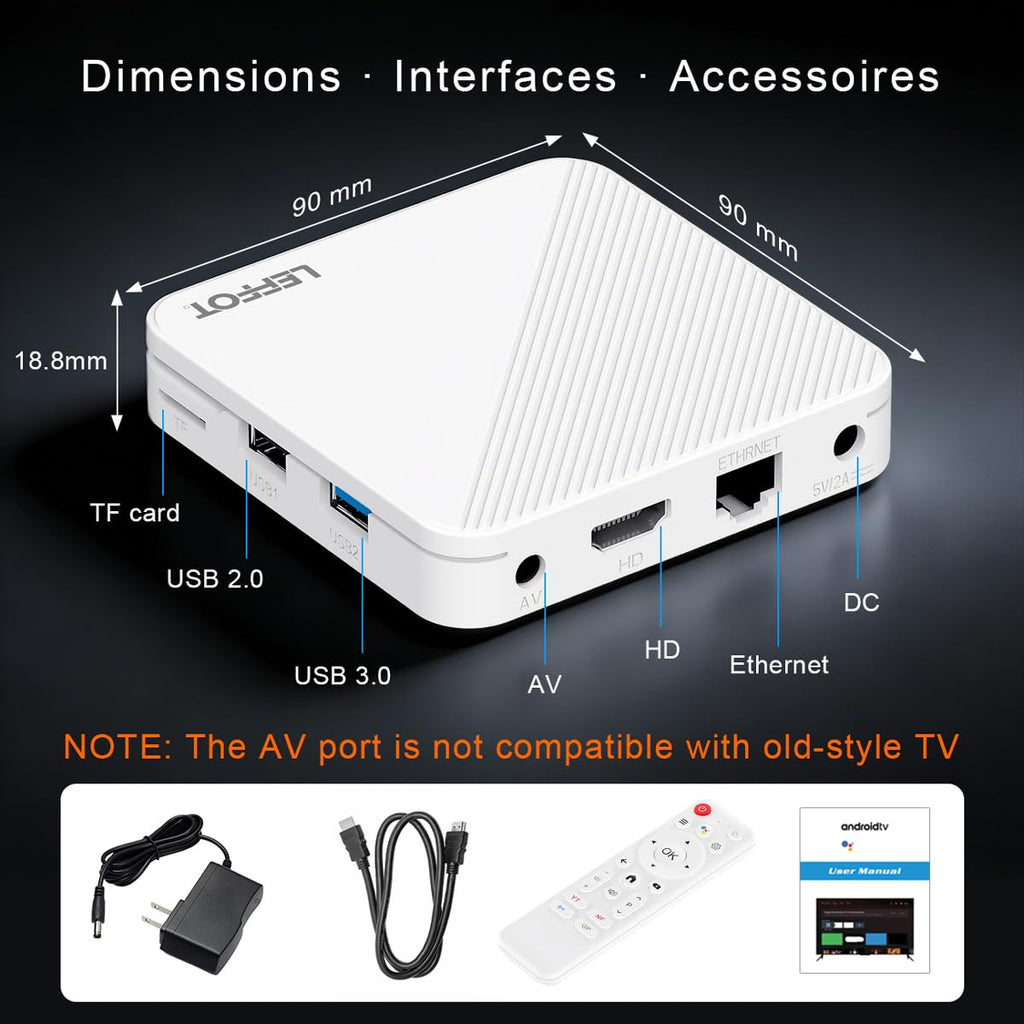 Android 14.0 4K Ultra HD TV Box M496