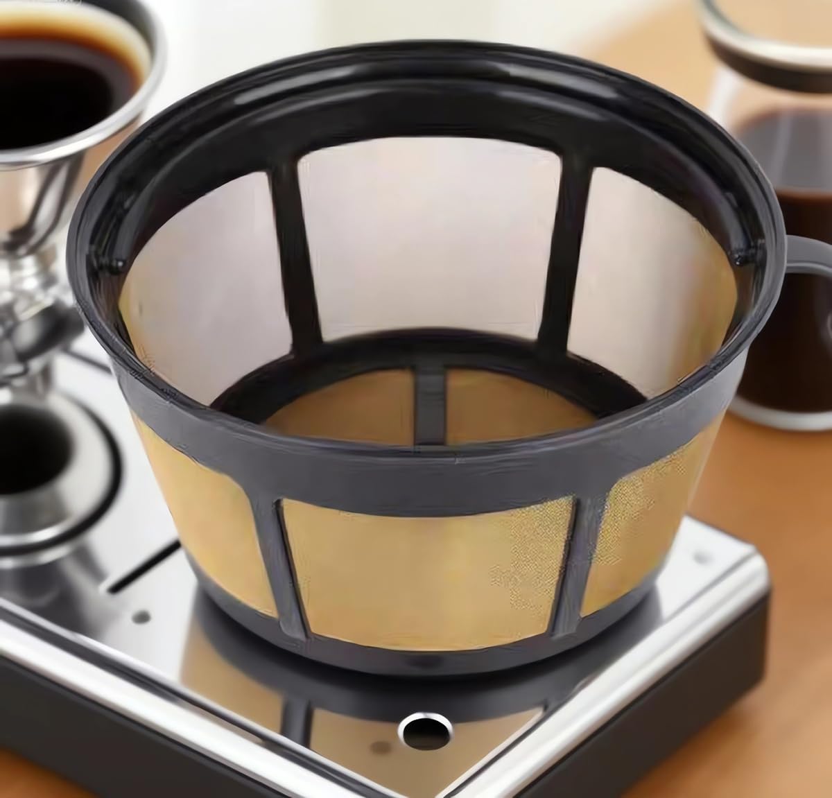 Reusable Stainless Steel Mesh Coffee Filter 2 Pack S1575