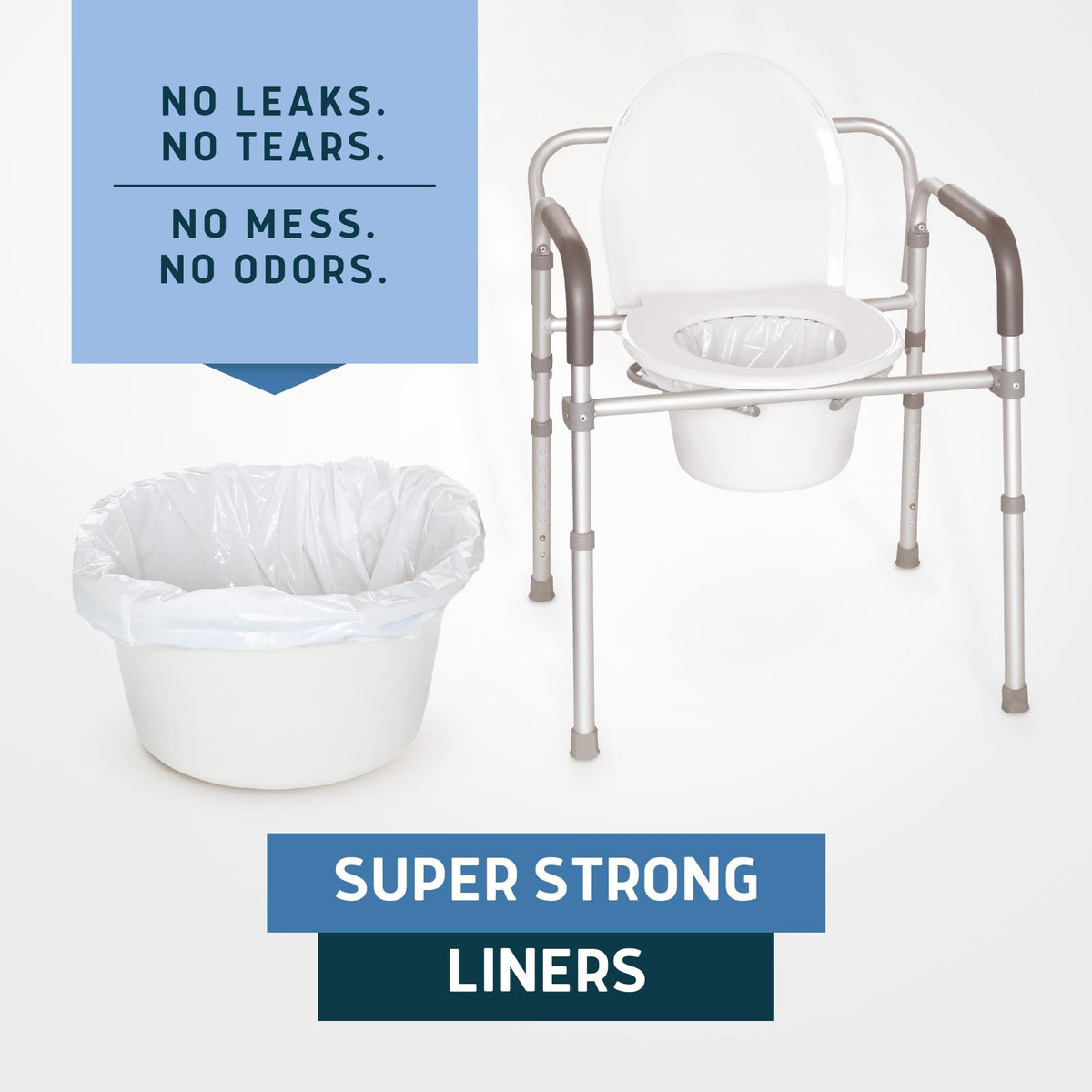 Commode Liners 250 Count Universal Fit C240302