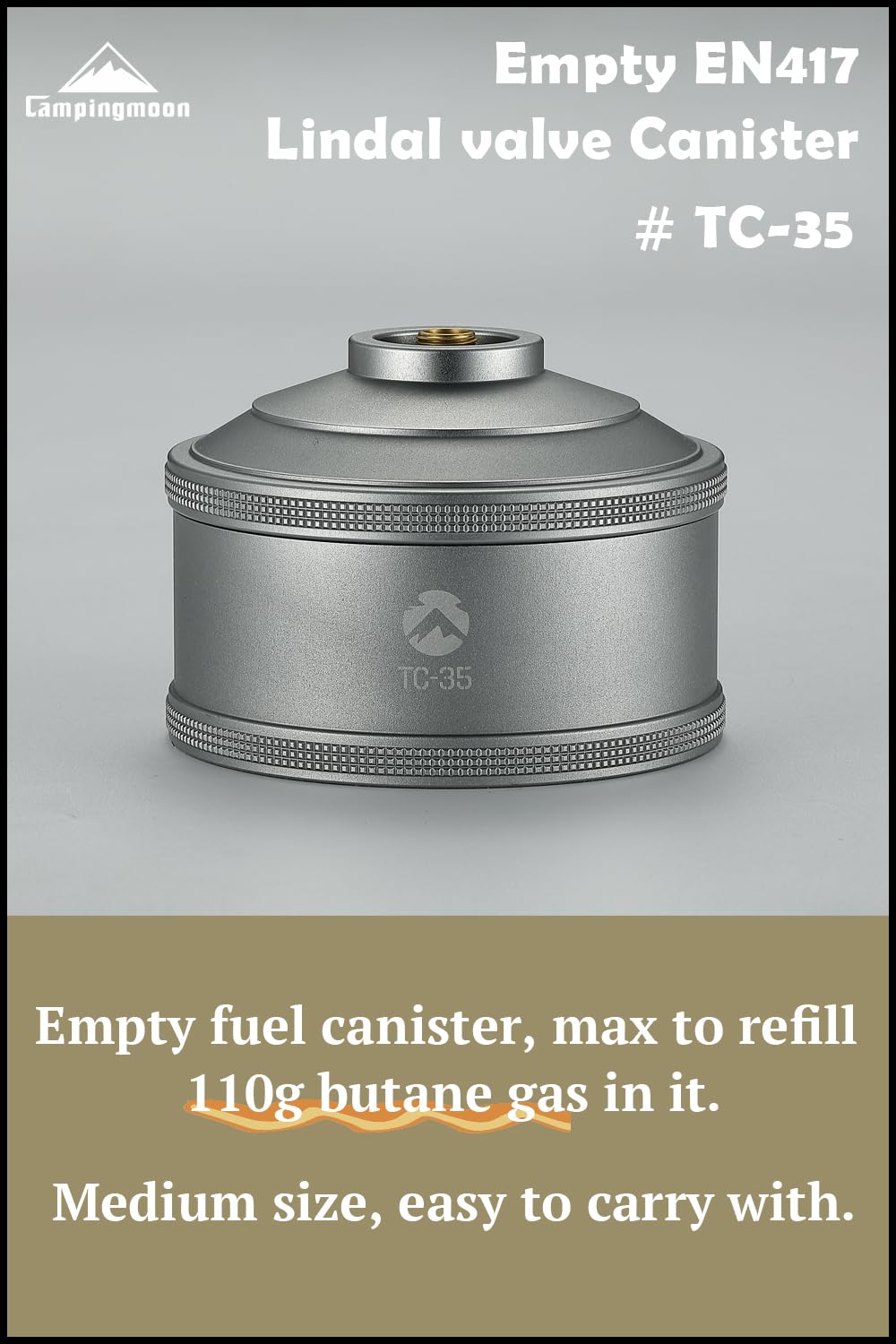 Empty Refillable Gas Canister 110g C734