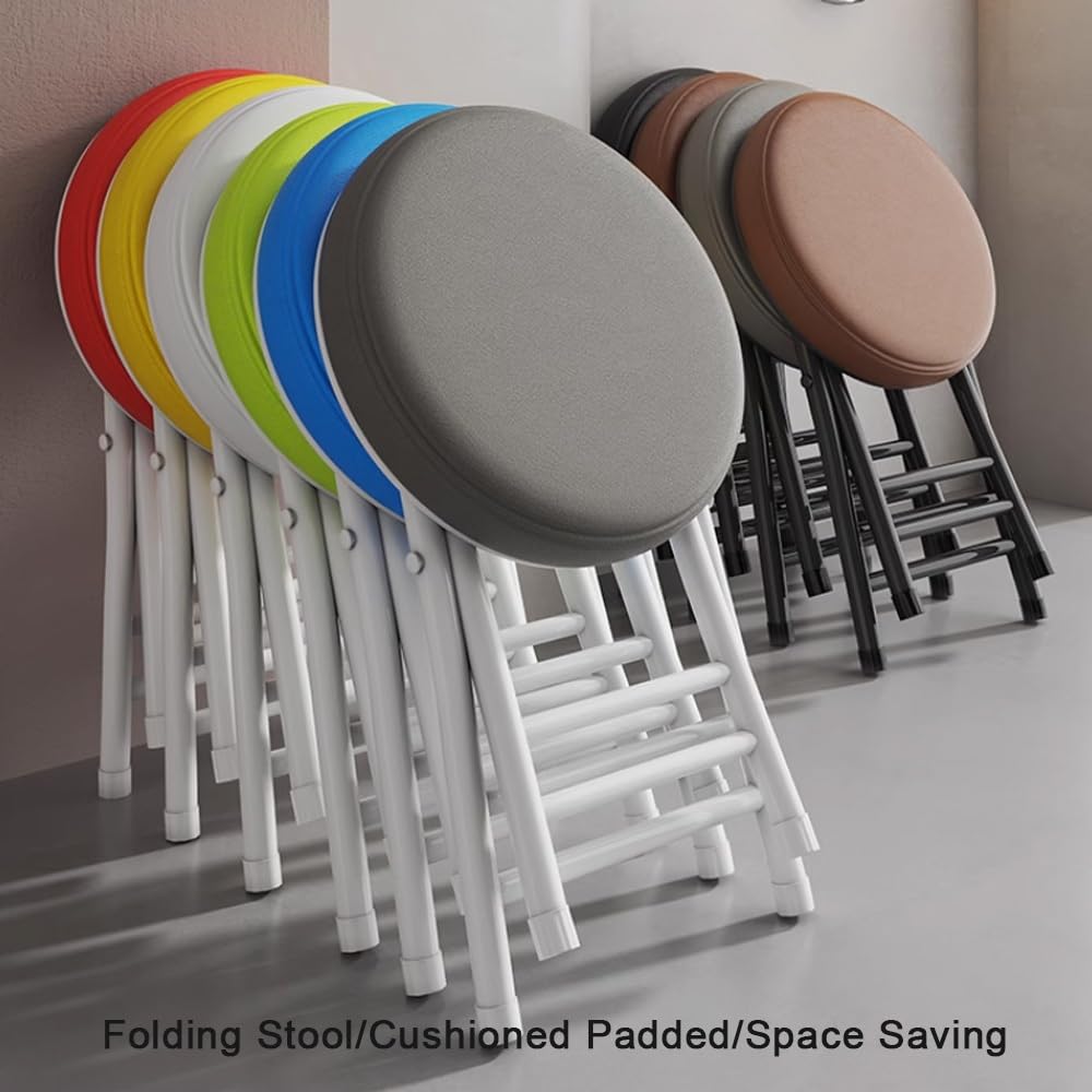 Round Padded Folding Stool D259648