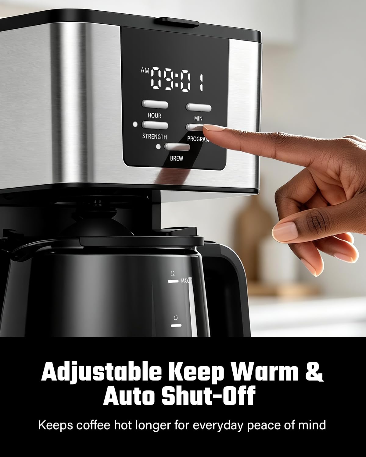 12-Cup Programmable Coffee Maker J668810