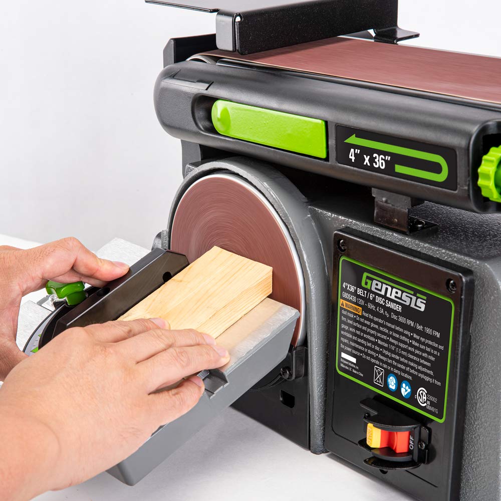 4 x 36-Inch Belt & 6-Inch Disc Benchtop Sander R9766