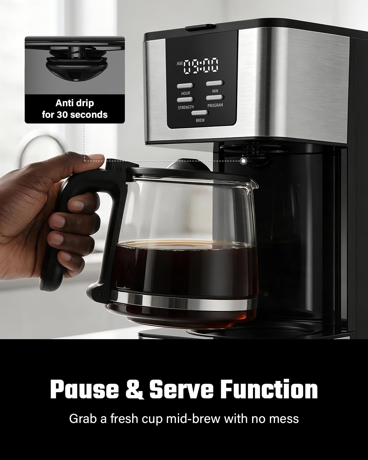 12-Cup Programmable Coffee Maker J668810