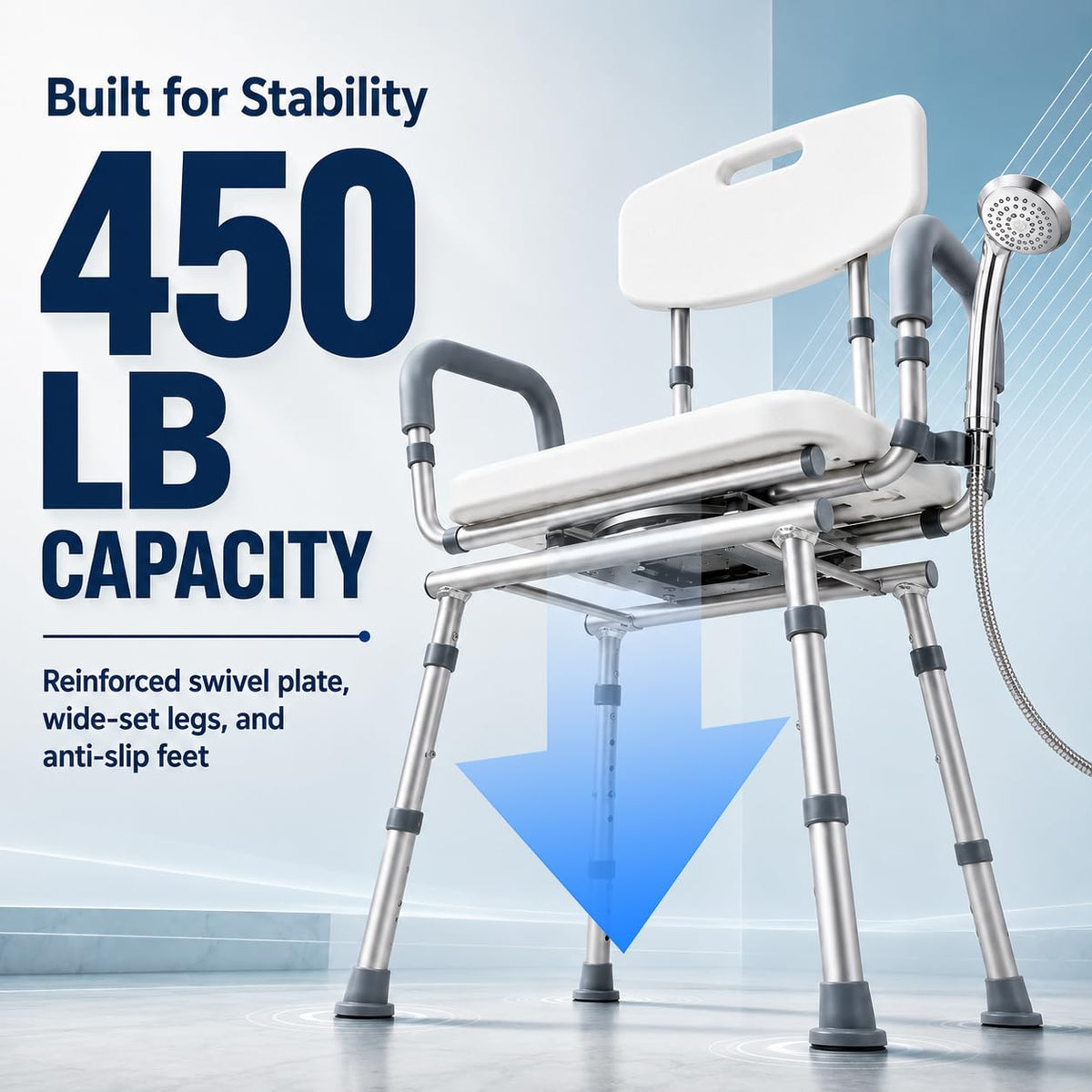 Adjustable Swivel Shower Chair D4810