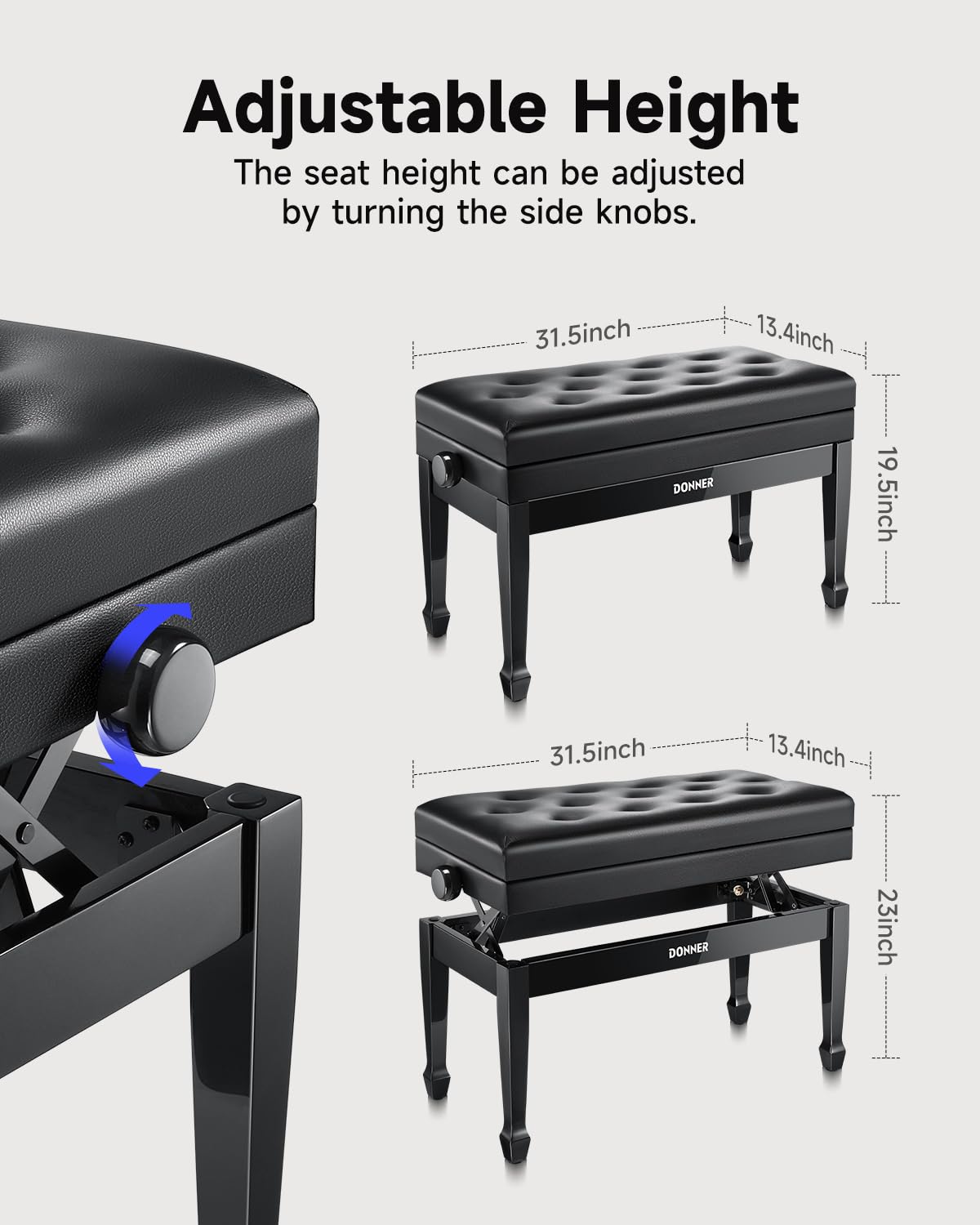 88 Key Graded Weighted Digital Piano with Storage Piano Bench I7701