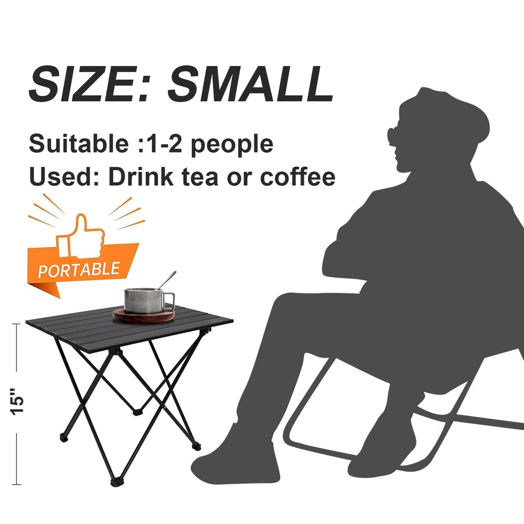 Camping Table Folding Portable Aluminum Lightweight Carry Bag Z66062
