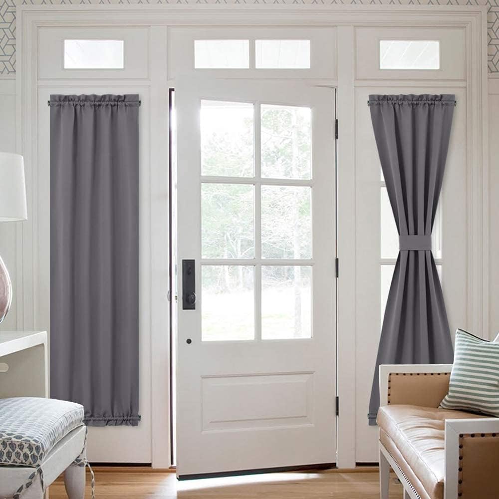 Grey Blackout Thermal Insulated Curtains G51604