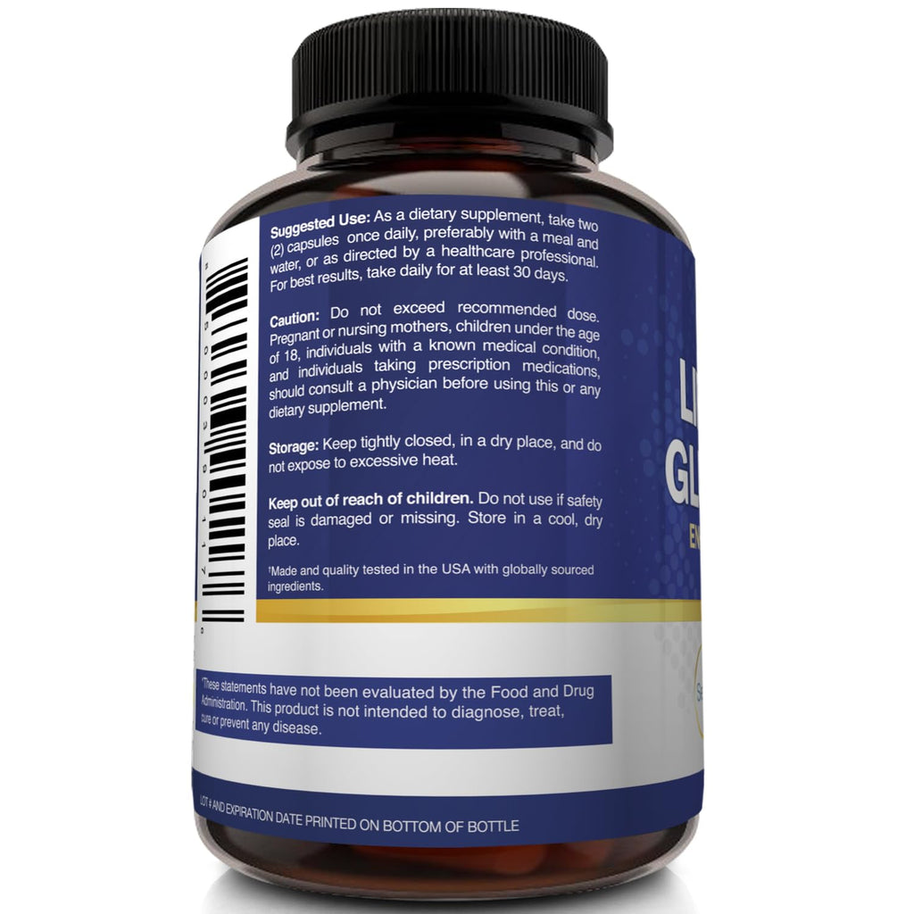 Liposomal Glutathione Supplement 700mg 60 Capsules U567