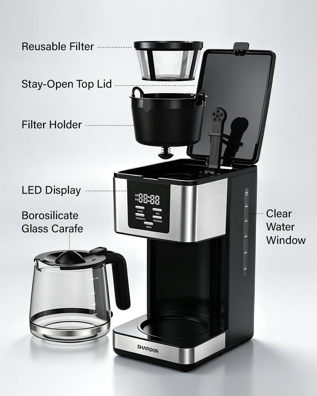 12-Cup Programmable Coffee Maker J668810