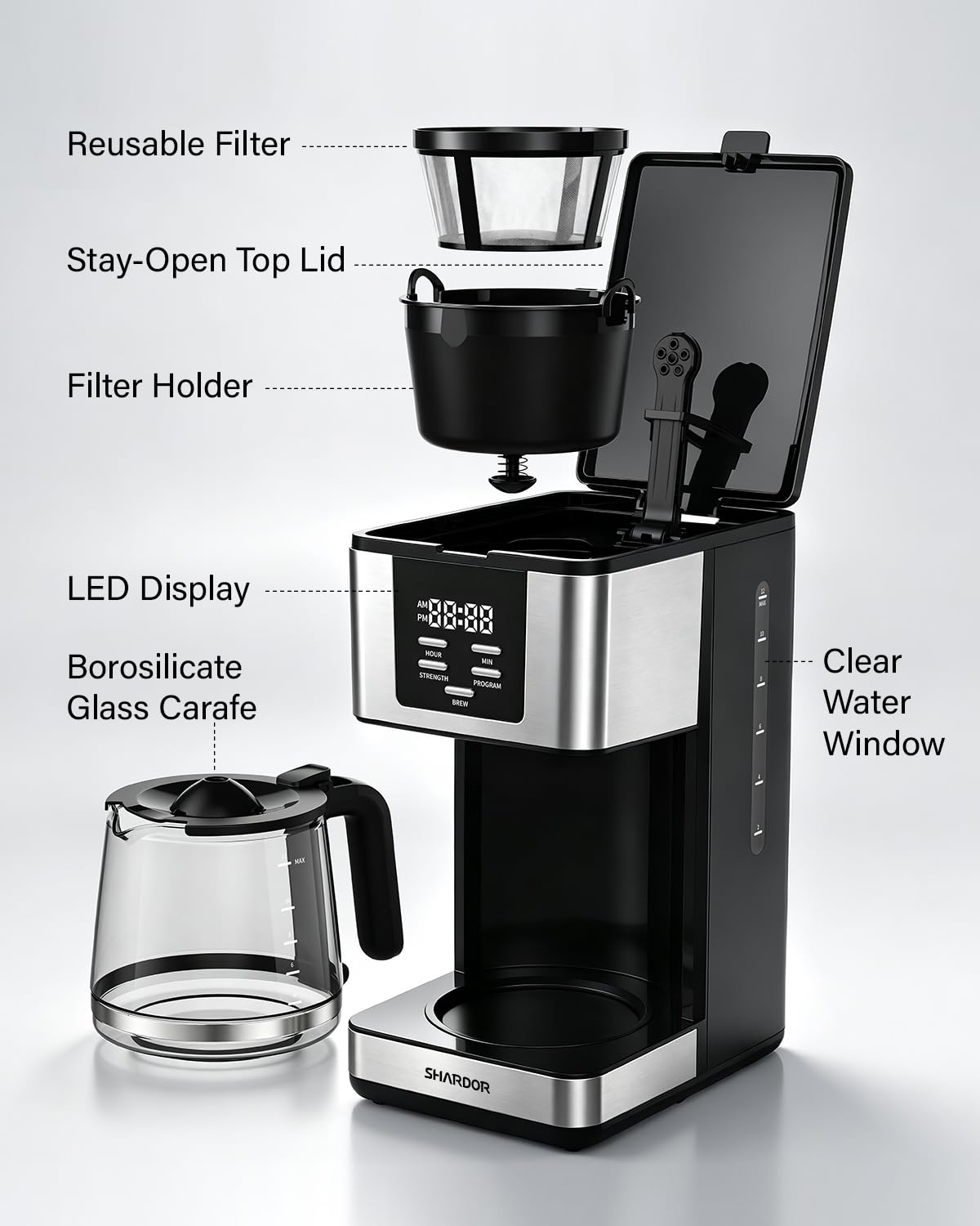 12-Cup Programmable Coffee Maker J668810