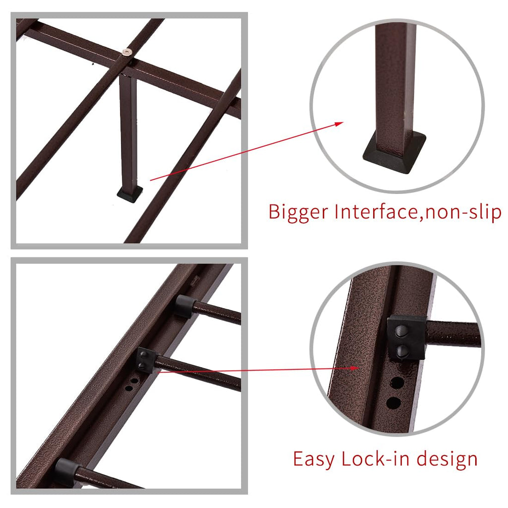 Metal Daybed Frame Twin Day Bed Black S871