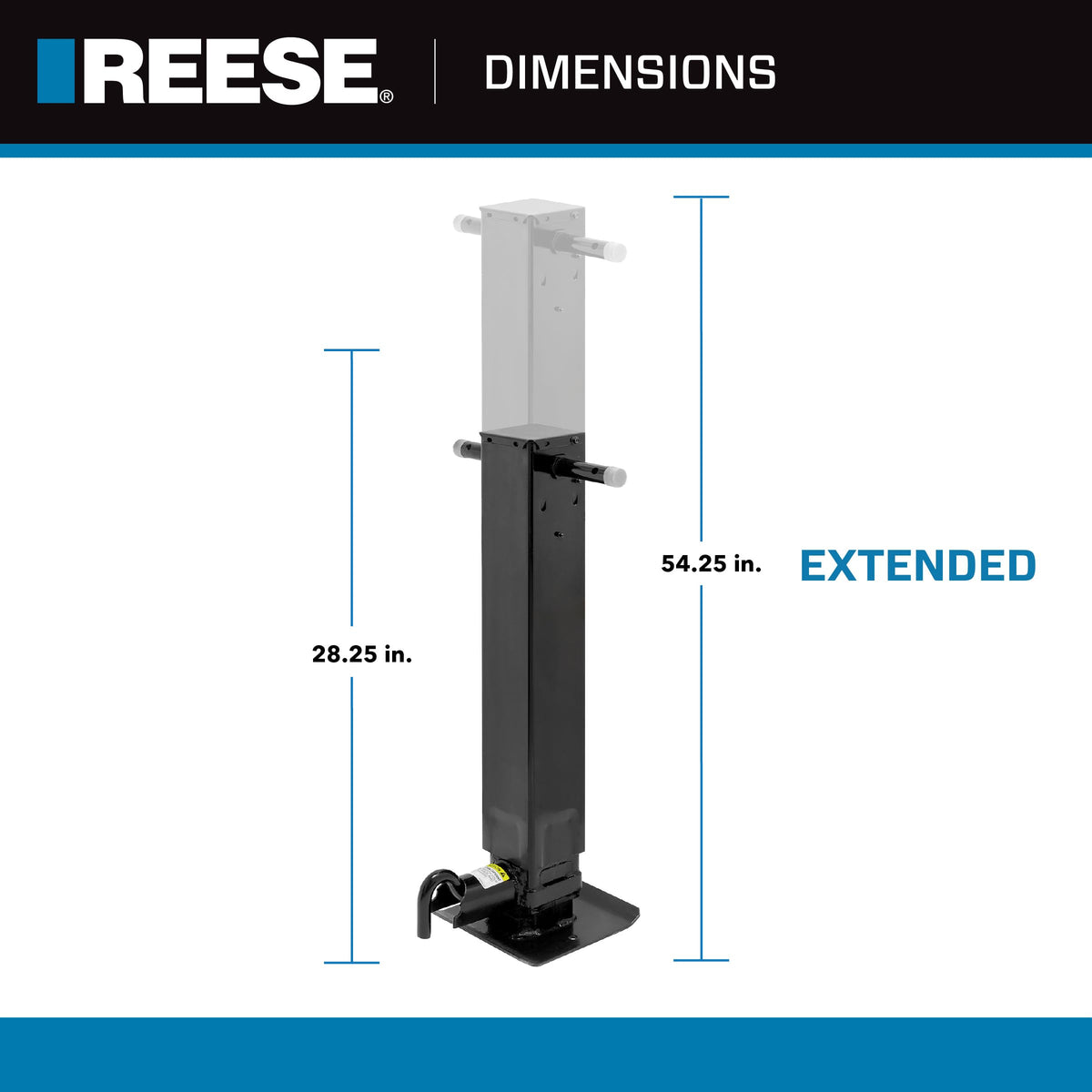 Weld On Trailer Jack 12,000 lbs. Capacity A51306