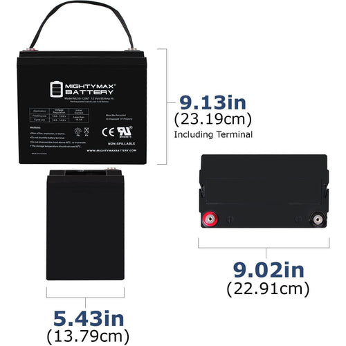 12V 55AH AGM Car and Truck Battery Z95854