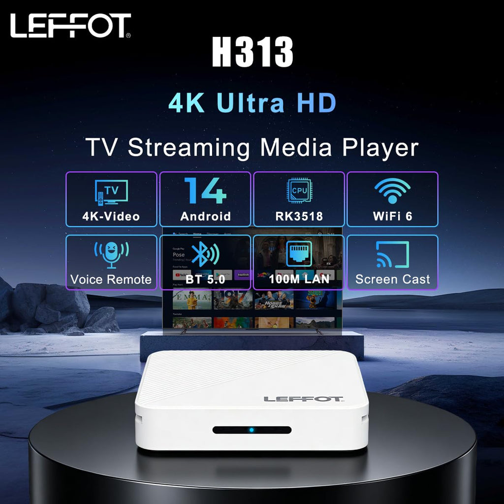Android 14.0 4K Ultra HD TV Box M496