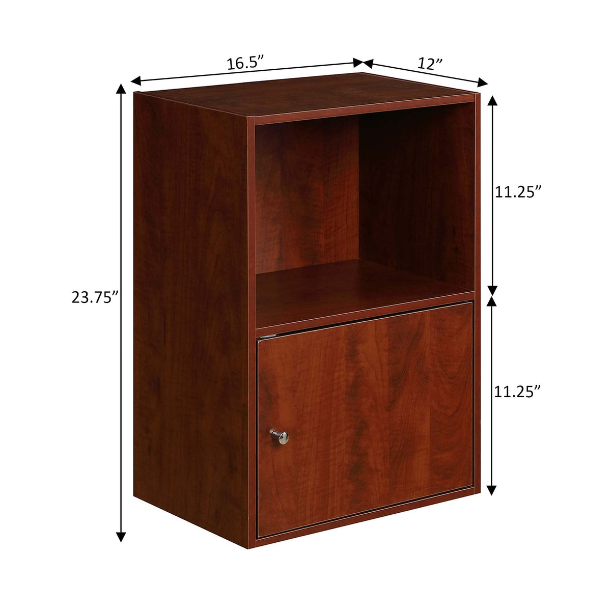 Cherry 1-Door Storage Cabinet U836