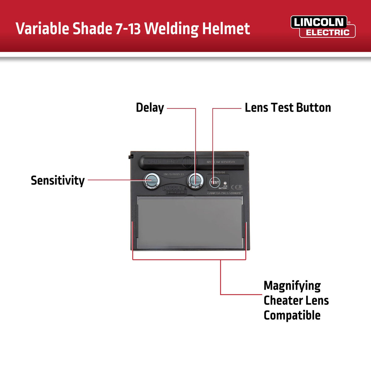 Auto Darkening Welding Helmet Shade 7-13 G782