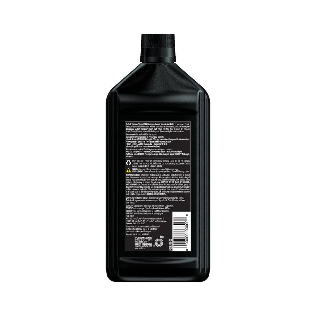 Automatic Transmission Fluid, 1 Quart, Pack of 6 Z71249
