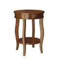 Round Accent Table with Storage Shelf Z350