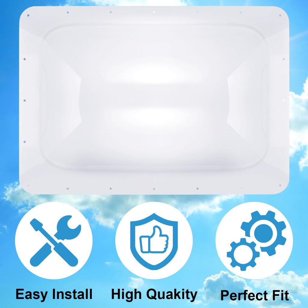 18" x 26" RV Skylight Replacement Outer Dome S2489