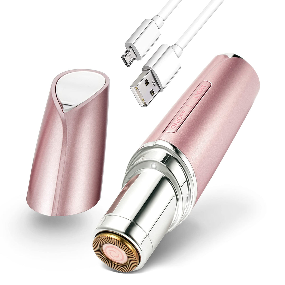Rose Pink Rechargeable Waterproof Facial Hair Remover N561