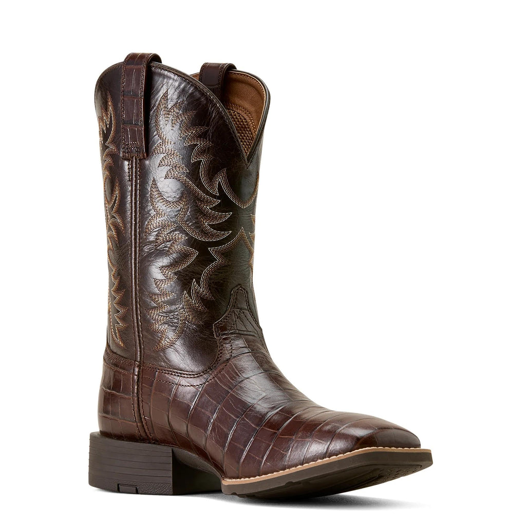 Wide Square Toe Cowboy Boot Q369