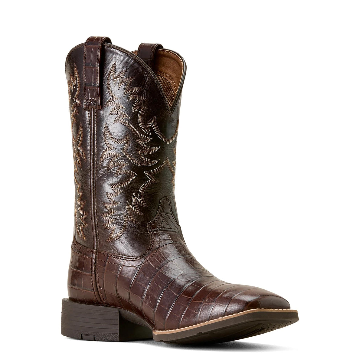 Wide Square Toe Cowboy Boot Q369