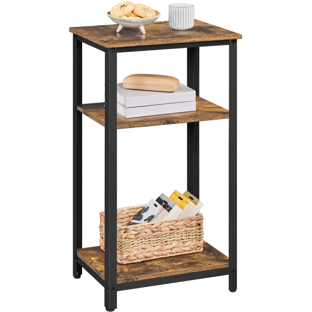 30 Inch 3-Tier Narrow Side Table R366