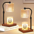 2 Pack Candle Warmer Lamp with Timer Dimmer Adjustable Height H650