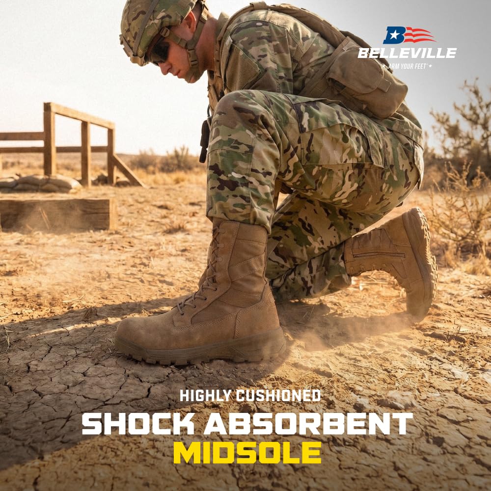 Composite Toe Leather Side Zip Tactical Boots A14987