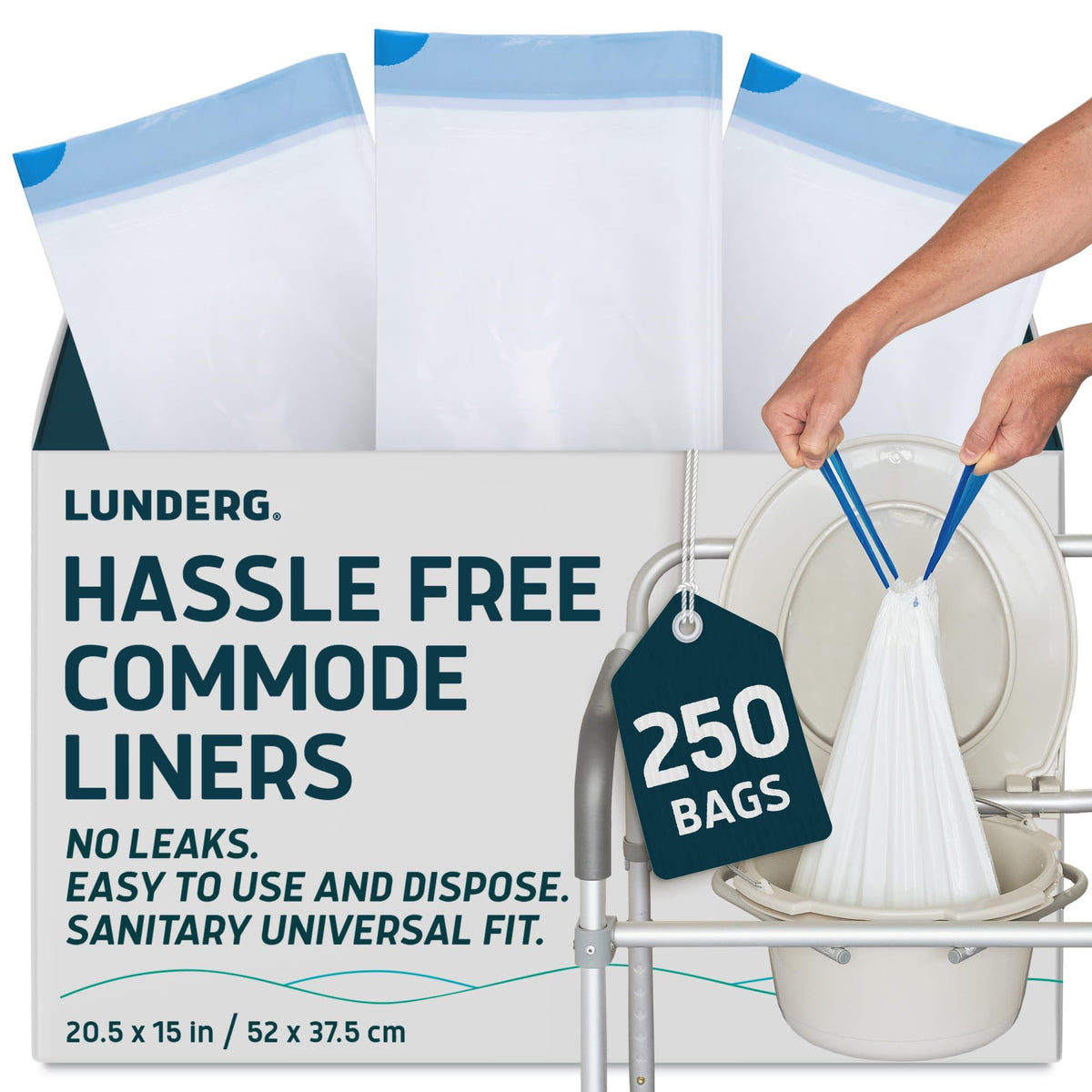 Commode Liners 250 Count Universal Fit C240302