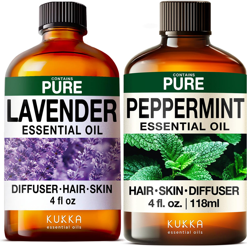 Lavender & Peppermint Essential Oil Set 2x4 fl oz V5822