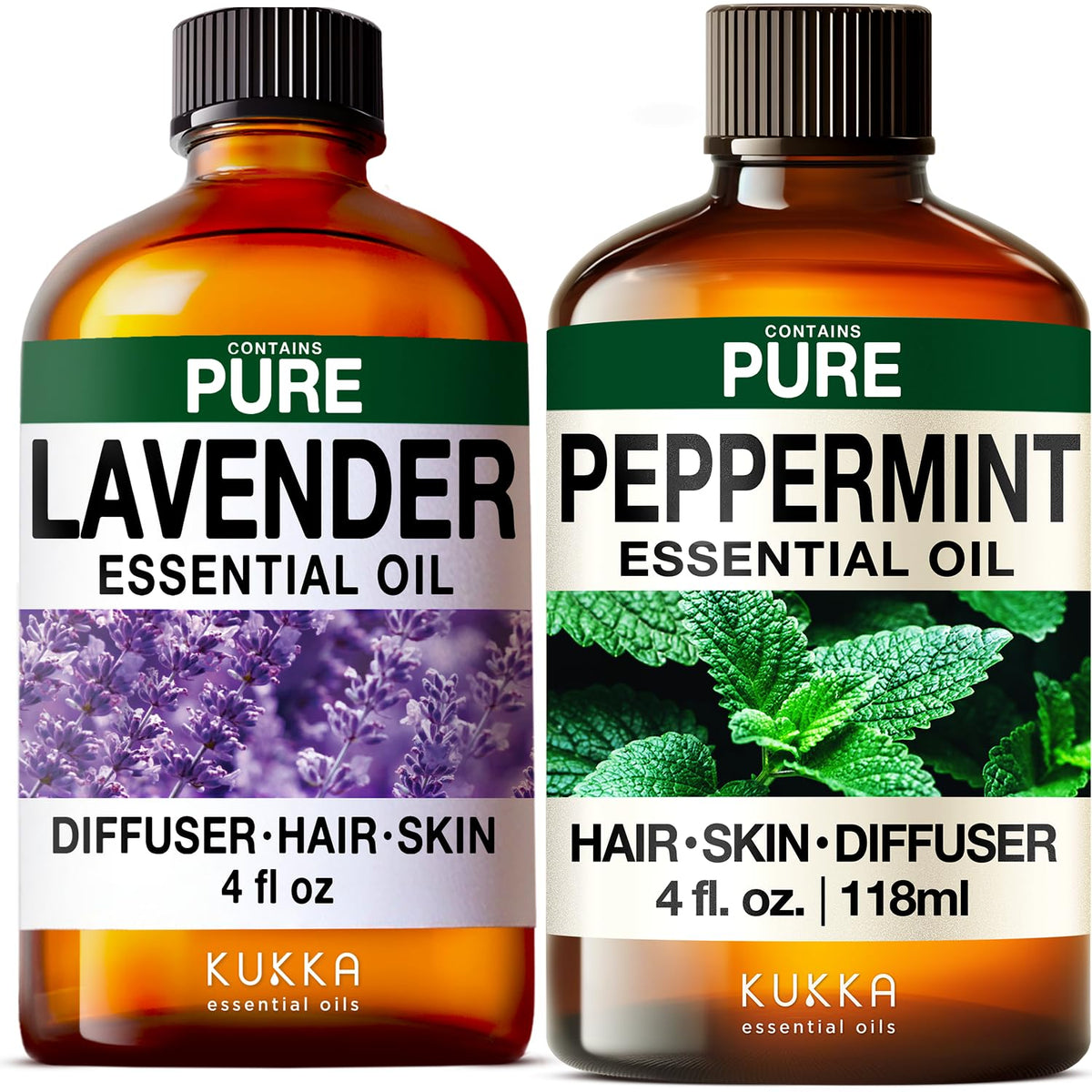 Lavender & Peppermint Essential Oil Set 2x4 fl oz V5822