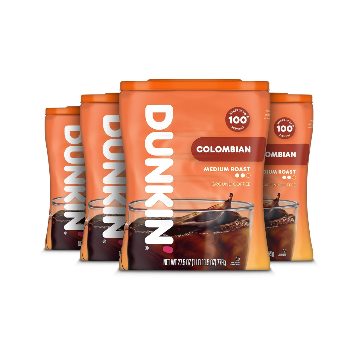 Colombian Medium Roast Ground Coffee 4 Canisters W59656
