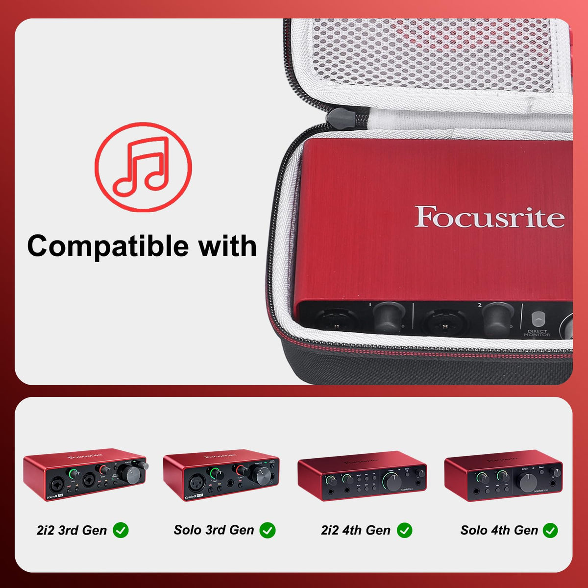 Case for USB Audio Interface I1800