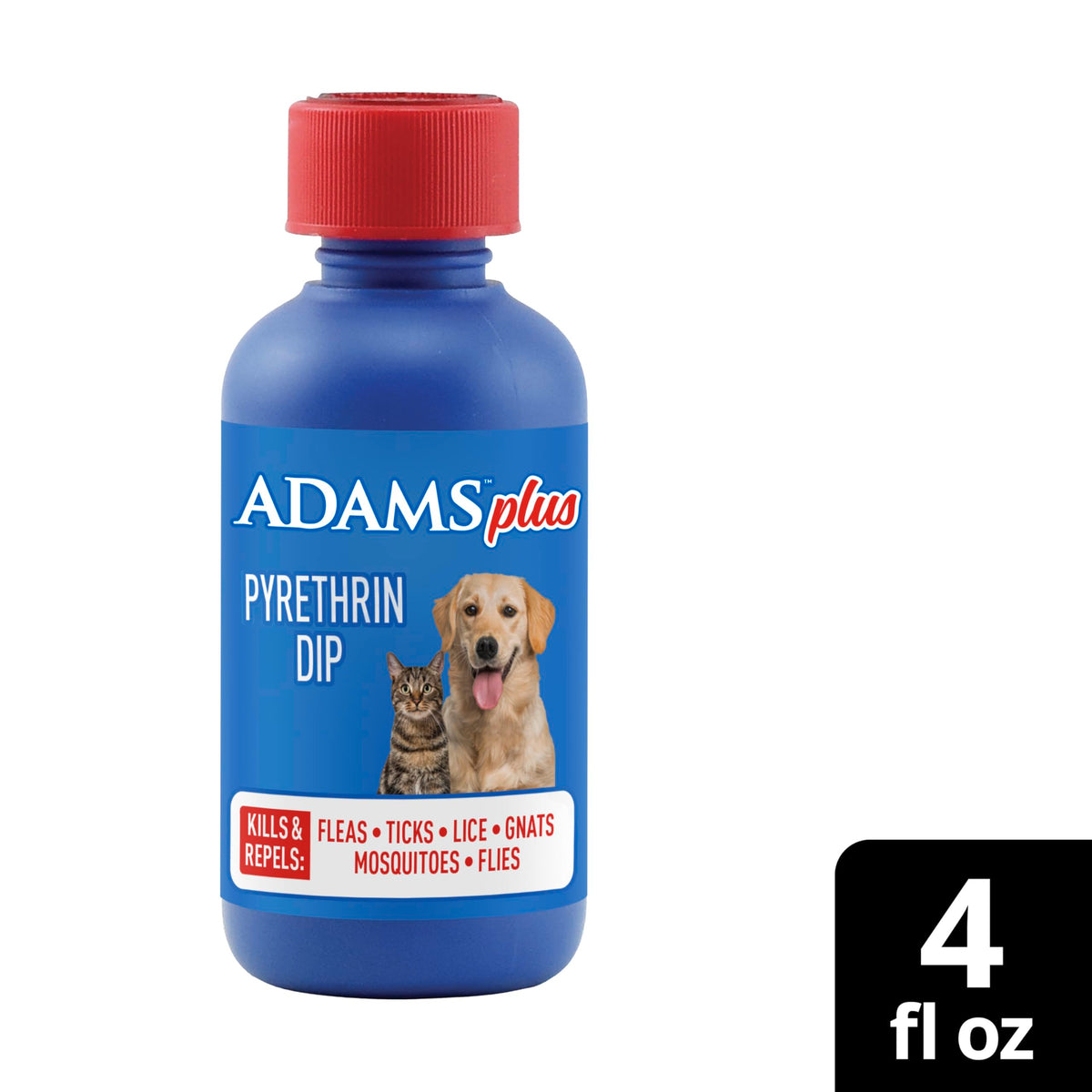 Plus Pyrethrin Flea Dip For Dogs and Cats 4 Fl oz E83848