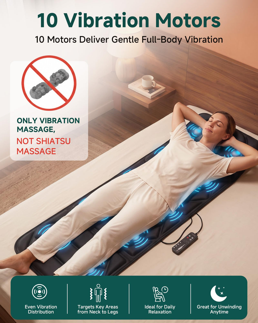 Full Body Massage Mat with Heat T519383