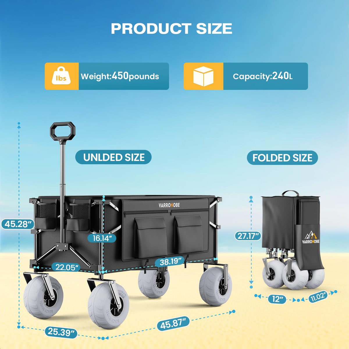 240L Beach Wagon with Balloon Wheels X813