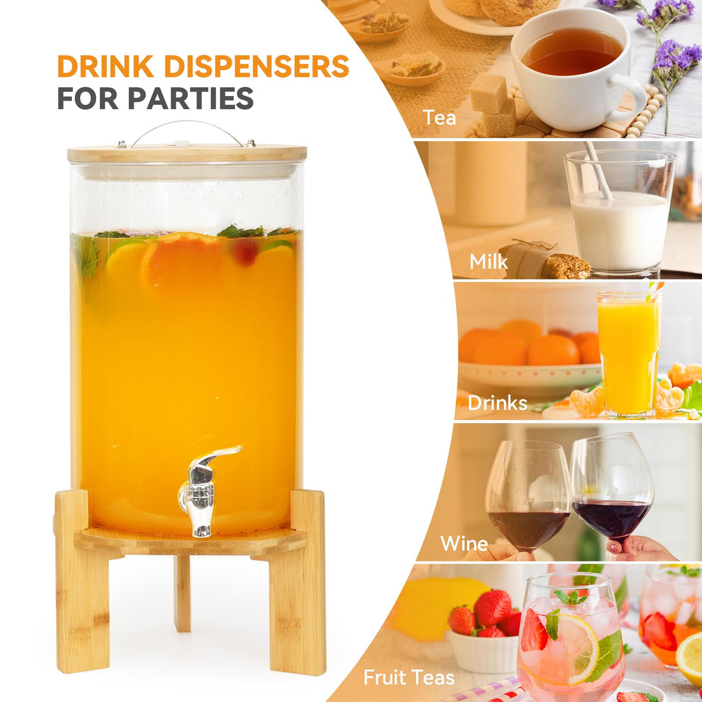 2.1 Gallon Drink Dispensers with Stand Z4551