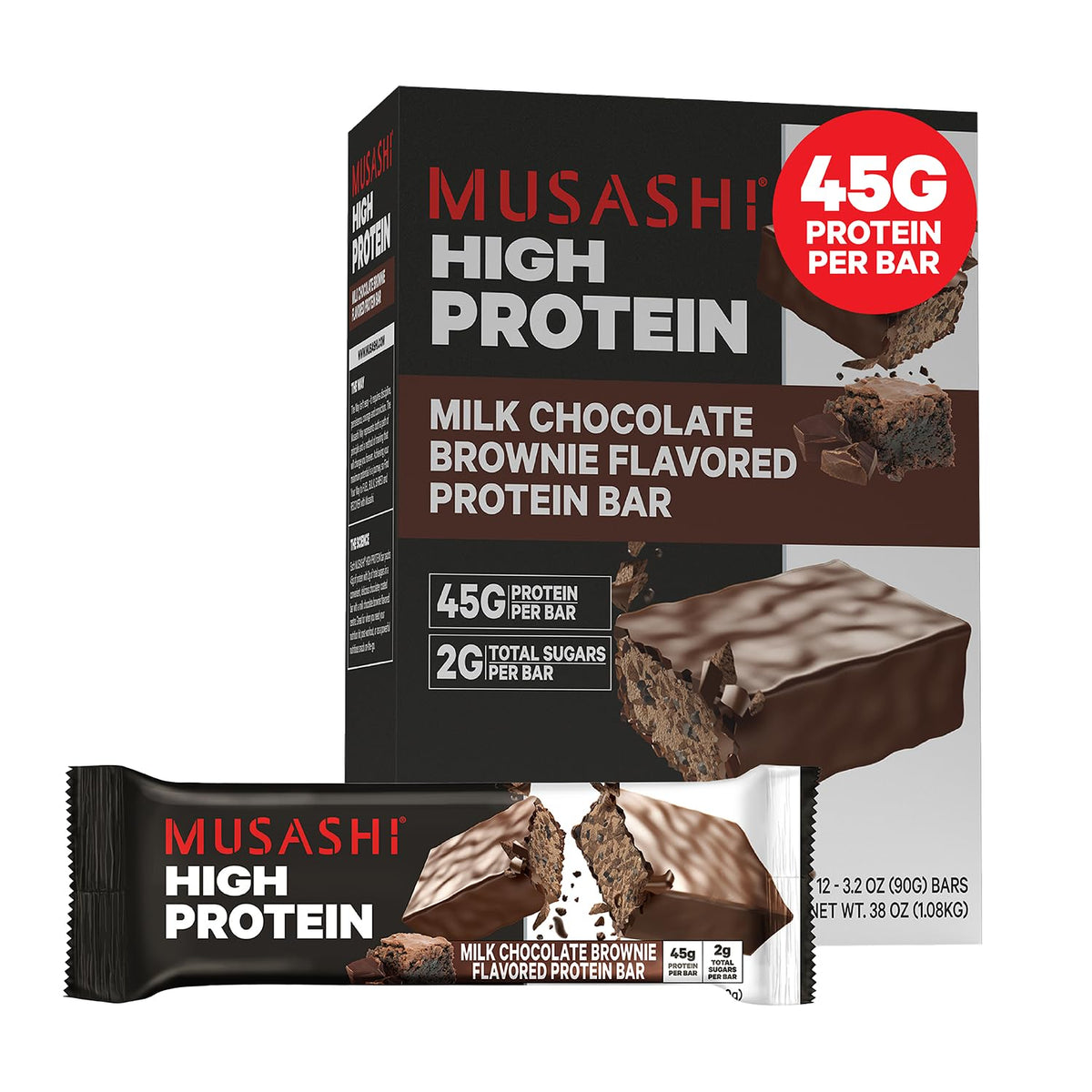 High Protein Bar Milk Chocolate Brownie F818