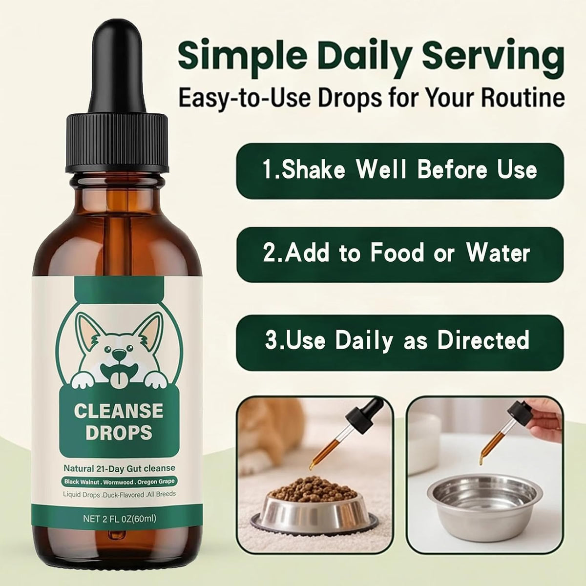 Triple Probiotics Supplement Drops 60 ML Z505