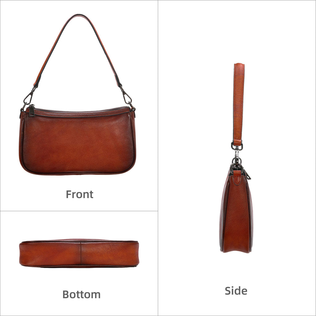 Leather Crossbody Bags with Two Straps A1311