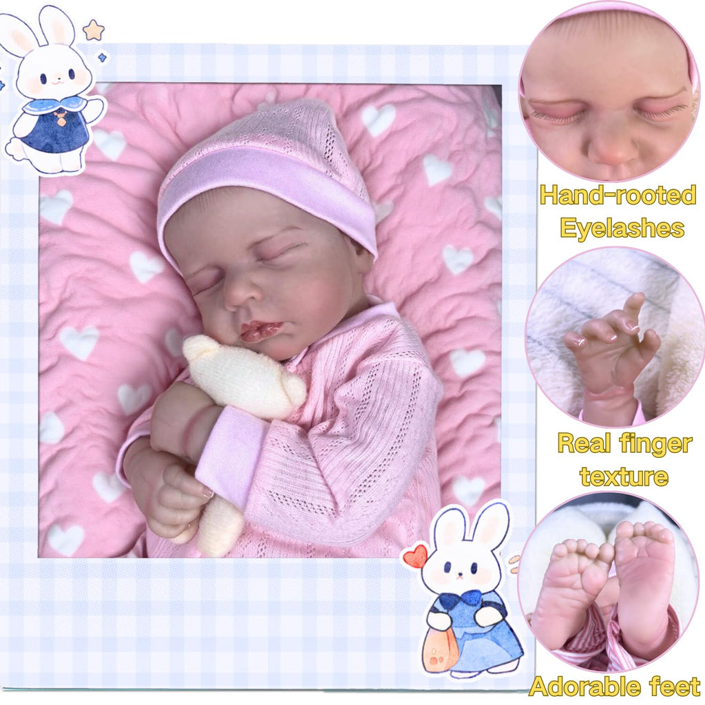 20 inch Soft Vinyl and Cloth Body Reborn Baby Dolls G876