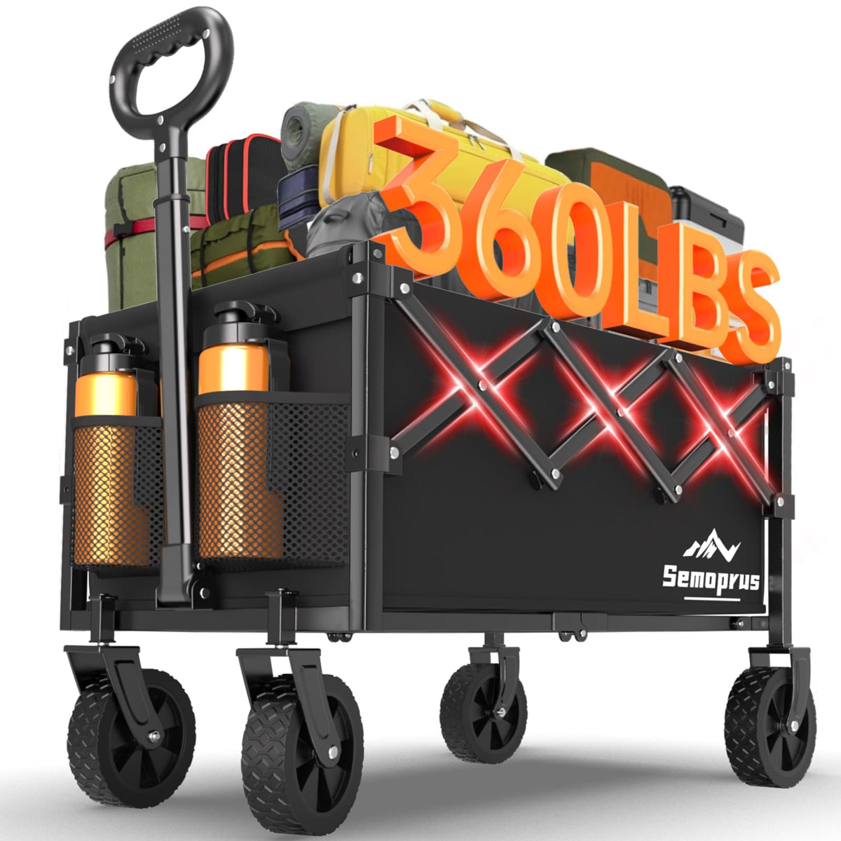 Foldable Heavy Duty Wagon with Wheels J367