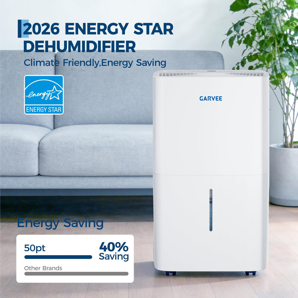 50-Pint Dehumidifier with 2.4Gal Water Tank T1745